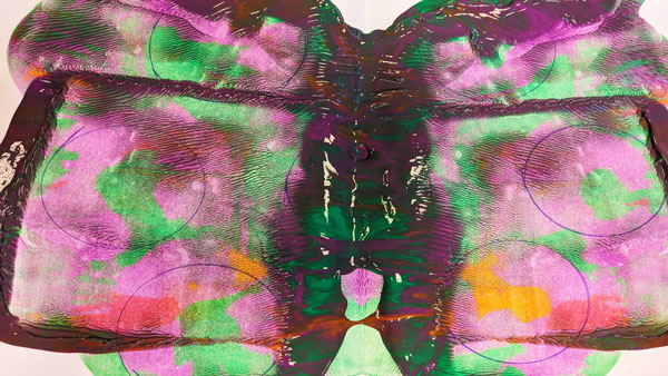 Schmetterlings - Klatschbild